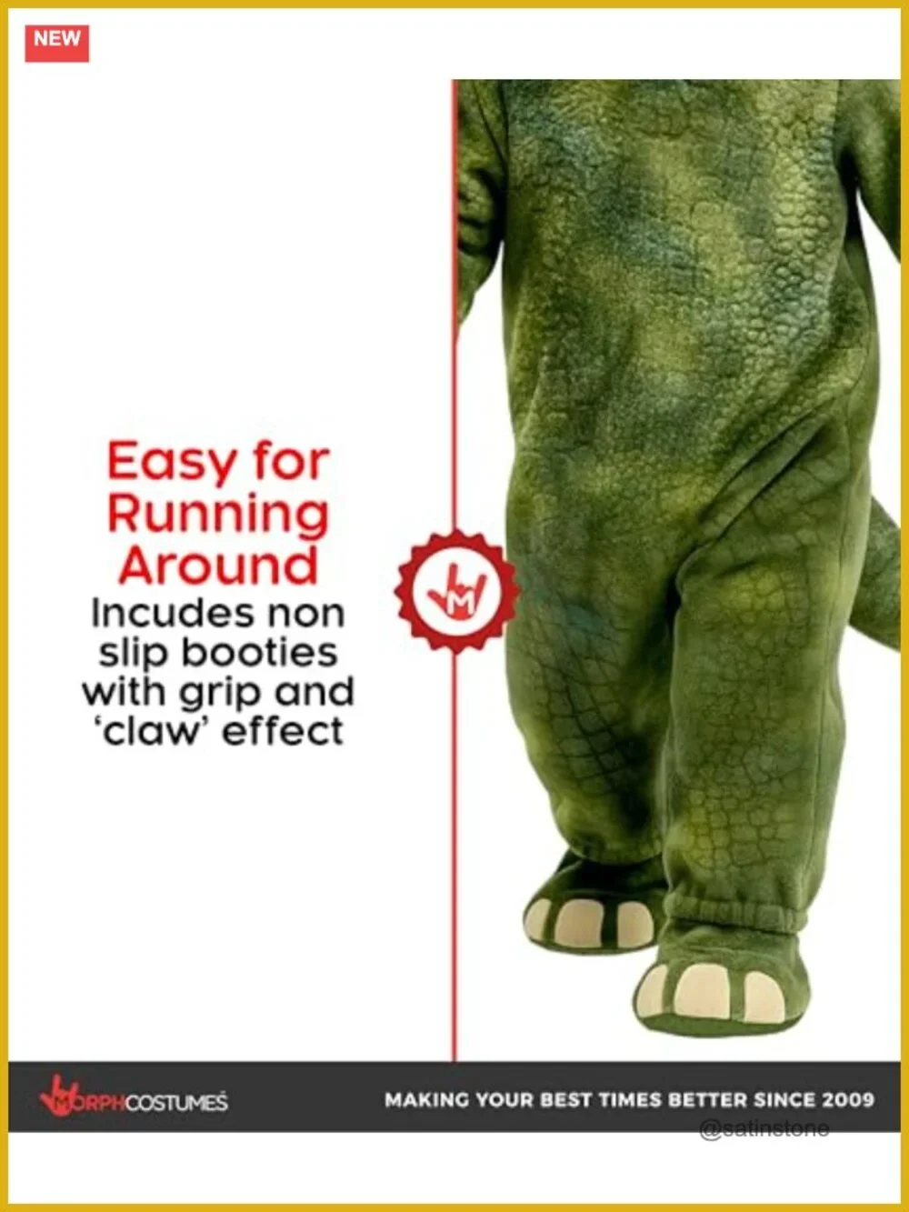 Plush Triceratops Dinosaur Costume for Kids, Hook and Loop Closure, Hand Wash